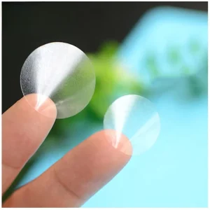 Transparent Round Sealing Stickers Packaging and Box Sealing Stickers Strong Self Adhesive Label