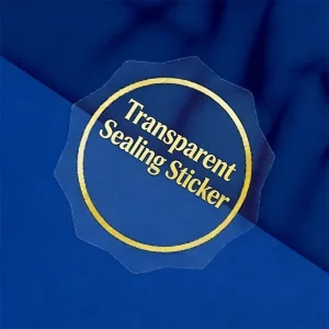 Transparent Sealing Label Sticker Printing Custom Logo Clear Transparent Foil Stickers Oil Proof Personalized Business Logo