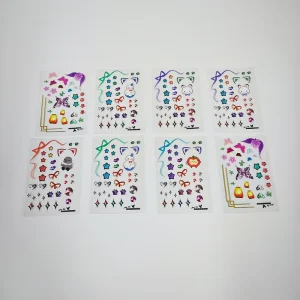 Transparent Waterproof Customized Mirror Stickers Colorful Printing Die Cut Eggshell Stickers