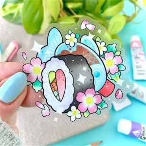 Transparent Waterproof Vinyl Adhesive Stickers Custom Color CMYK Printing for School Grocery Supplies Promotion Dry Erase Die