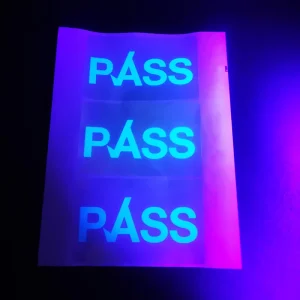 Transparent clear Stickers Original Hologram Sticker PASS UV Effect Overlay Sticker
