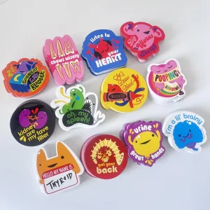 Trendy Decor Stickers Weatherproof and UV Resistant Vinyl Stickers Die Cut PVC Vinyl Stickers for Promotion