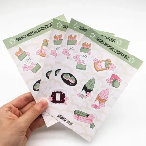 UV Custom Fancy Cartoon Decorative Self Adhesive Paper Stickers Sheets Kiss Cut Kids Stickers