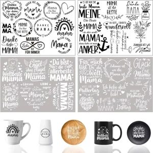 UV DTF Cup Wraps Waterproof Tumbler Decal Stickers for Glass Cups Cartoon Design DIY Heat Transfer UV Printing Eco Friendly