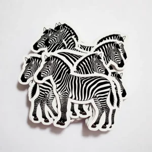 UV Printing Animal Design PVC Stickers Durable Waterproof PVC Material Decorative Label Decals