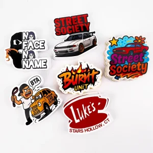 UV Protection Outdoor Die Cut Sticker Self Adhesive CMYK Printing Waterproof PVC Vinyl Label Custom Stickers