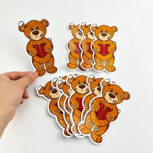 UV Resist Printing Waterproof Durable Vinyl Sticker Individuality Personalized Logo Customize Die Cut Sticker Label for Car