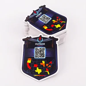 UV Resist Vinyl Waterproof Adhesive Durable Custom Printing Logo Sticker PVC Weatherproof Die Cut QR Code Stickers