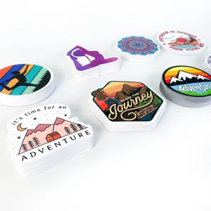 UV Resist Waterproof Self Adhesive Printing Sticker Company Logo Label Vinyl Stickers Custom Die Cut Sticker