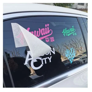 UV Resist Weatherproof Die Cut Logo Vehicle Bumper Car Windshield Vinyl Transfer Car Window Sticker Decals Custom Car Stickers