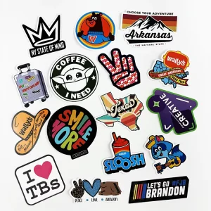 UV Resist Weatherproof Self Adhesive Label Printing Durable Waterproof Custom Logo PVC Vinyl Sticker Die Cut Custom Stickers