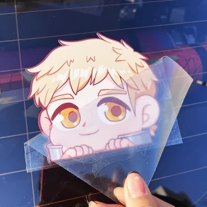 UV Resistant Custom Design Die Cut Anime Car Transfer Decals Waterproof Adhesive Vinyl Transfer Stickers for Outdoor Use