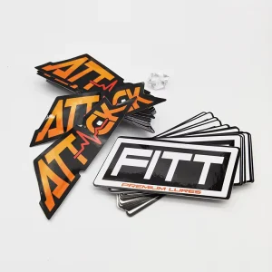 UV Resistant Custom Die Cut Car Bumper Logo Sticker Printing