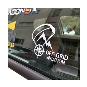 UV Resistant Vinyl Transfer Decals Stickers Logo Printing 3D Cartoon Vehicle Exterior Decorative Car Bumper Window Stickers