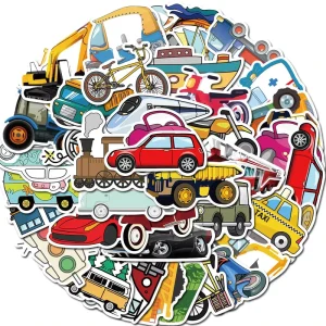 UV Resistant Weatherproof Self Adhesive Custom Die Cut Logo Stickers Durable Waterproof Vinyl PVC Cartoony Style MOQ 100pcs