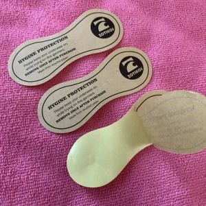 Uncoated Surface Recycled Kraft Paper Sticker Matte Surface Die Cut Natural Paper Sticker for Underwear