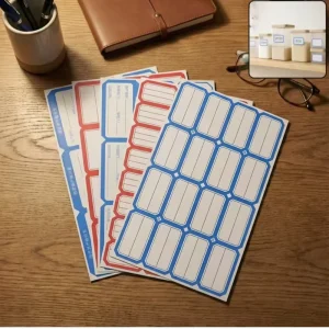 Universal Customizable Self Adhesive Office Identification Label