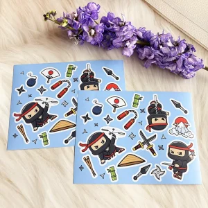 Uv Resist Weatherproof Durable Waterproof Printing Kiss Cut Sticker Sheet Vinyl Die Cut Logo Custom Stickers Sheet