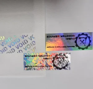 VOID Private Label Custom Heat Resistant Waterproof Void Hologram Sticker