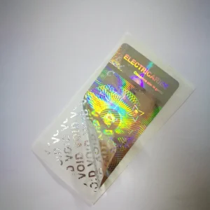 VOID Tamper Evident 3D Hologram Adhesive Sticker Made in China PET Material