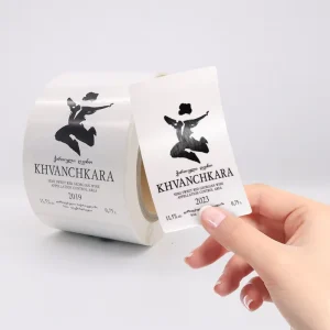 Vinyl Bottle Sticker Labels Roll Custom Adhesive Waterproof Glossy Lamination Packaging PVC Label Machine Printing CMYK Custom