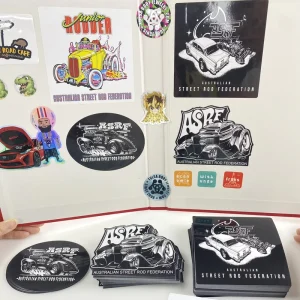 Vinyl Car Decals Stickers Synthetic Paper for Window Bumper Custom Brand Logo Application