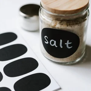 Vinyl Chalkboard Labels for Pantry Jars Writable Reusable Stickers for Kitchen Containers