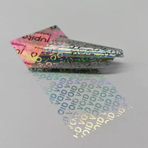 Vinyl Waterproof 3D Round Hologram Warranty Void Sticker Label Kiss Cut Custom Holographic Laser Security Void Sticker Paper