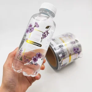 Vinyl Waterproof Adhesive Labels Custom Printed Transparent Clear Sticker Bottled Beverage Labels for Bottle