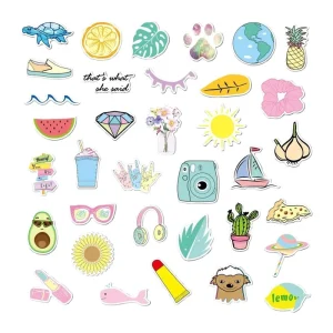 Vinyl Waterproof Cartoon Decorative Stickers for Laptop Notebooks Car Skateboards Decoration