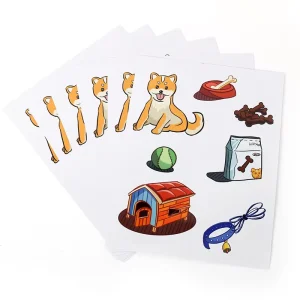 Vograce Custom Sticker Die Cut Anime Waterproof Full Page Vinyl Stickers Sheet