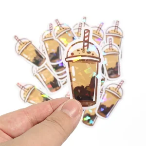 Vograce Die Cut Printer Paper Vinyl Sticker Label Vinyl Waterproof Transparent Paper Logo Adhesive Vinyl Sticker