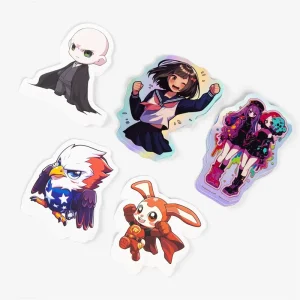 Vsco Anime Clean Die Cut Vinyl Adhesive Stickers Glossy Finish for Business Custom Logo Sticker for Craft and Industrial Use
