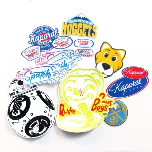 Water Resistant UV Printed Full Color Self Adhesive PVC Logo Stickers with Custom Design and Private Shape Die Cut