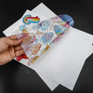 Waterproof A3 A4 8.5×11 Printable Transparency Self Adhesive Clear PET Media Film Transparent Sticker Paper for Inkjet Printer