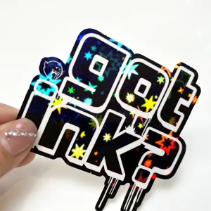 Waterproof Adhesive Large Decal Custom Die Cut Stickers Hologram Star Laminate Decorative Holographic Stickers