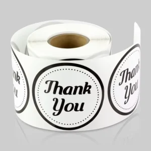 Waterproof Adhesive Paper Label Tag Custom Printed PVC Round Sticker for Packaging Labels