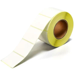 Waterproof Adhesive Paper Labels 60x60mm 500Labels 100% Dark Image Long Life BPA Free Single Layer Thermal Paper Free Sample