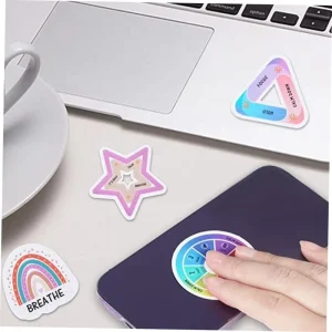 Waterproof Adhesive Vinyl Sticker for Stress Relief and Anxiety Calming Customizable Sizes and Shapes