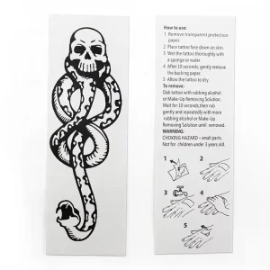 Waterproof Arm Tattoo Stickers for Men Large Size Black Body Temporary Tattoos Men’s Promotional Body Art