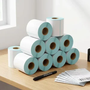 Waterproof Blank Adhesive Sticker Label 30mm*20mm*1000pcs Direct Thermal Barcode Label