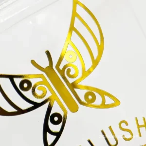 Waterproof Bronzing PVC Logo Trademark Decal Custom UV Crystal Transfer Sticker for Metal Separation Promotional Stickers