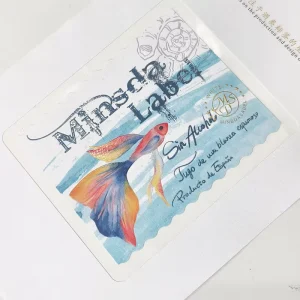 Waterproof Cold Resistant Paper Wine Stickers Gold Stamping Self Adhesive Labels for Refrigerated Drinks