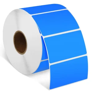 Waterproof Colored Desktop Rectangle Direct Thermal Barcode Sticker Labels Roll for Express Small Business Labeling