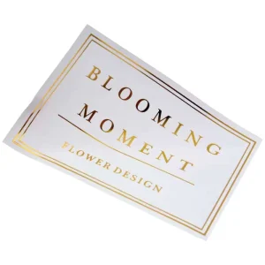 Waterproof Copper Gift Box Decorative Rectangular Self adhesive Baking Sealing Sticker for Promotion & Exhibition