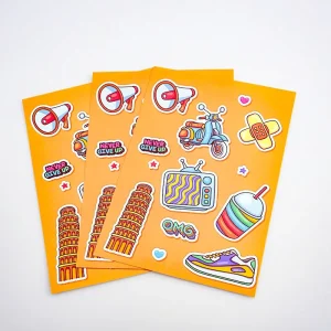 Waterproof Custom Adhesive Vinyl Sticker Planner Sheet Set Kiss Cut Sticker