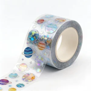 Waterproof Custom Cartoon Sticker Rolls Adhesive Roll Stickers