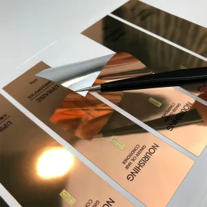 Waterproof Custom Cosmetic Sticker Glossy Silver Luxury Perfume Label Luxury Perfume Sticker Vinyl Label Printing