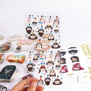 Waterproof Custom Individual Stickers Printing Vinyl Kiss Cut Adhesive Sheets For Packaging & Printing Products