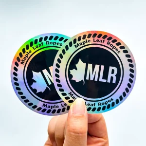 Waterproof Custom Personalized Hologram Laser Stickers Journal Die Cut Laptop Round Circle Holographic Stickers for Promotion